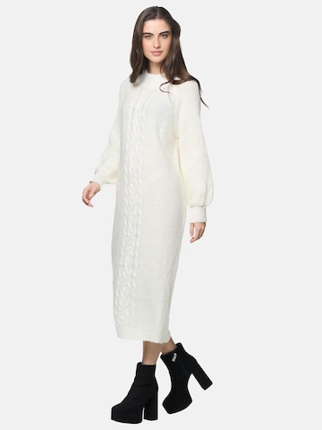 Robes en maille Elara en blanc
