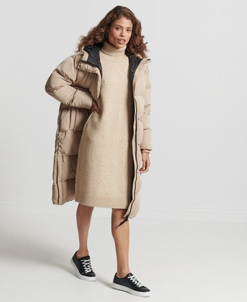 Superdry Knitted dress in Beige