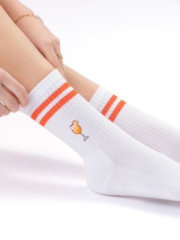 Occulto Athletic Socks 'Summer' in Orange