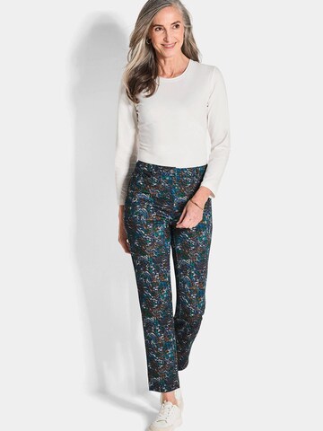 Coupe slim Pantalon 'Louisa' Goldner en bleu