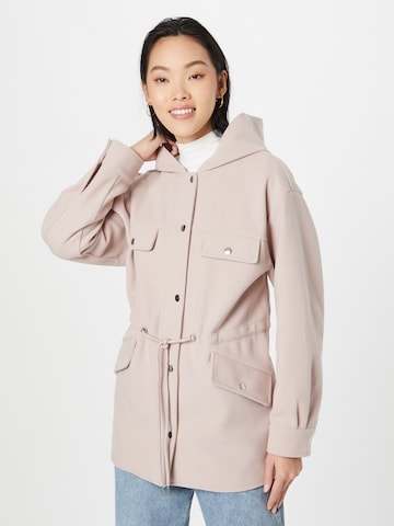 ABOUT YOU Between-Seasons Parka 'Pia' in Pink: front