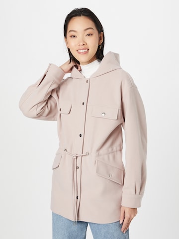 ABOUT YOU Between-seasons parka 'Pia' in Pink: front