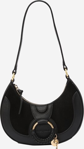 See by Chloé Schultertasche in Schwarz: predná strana