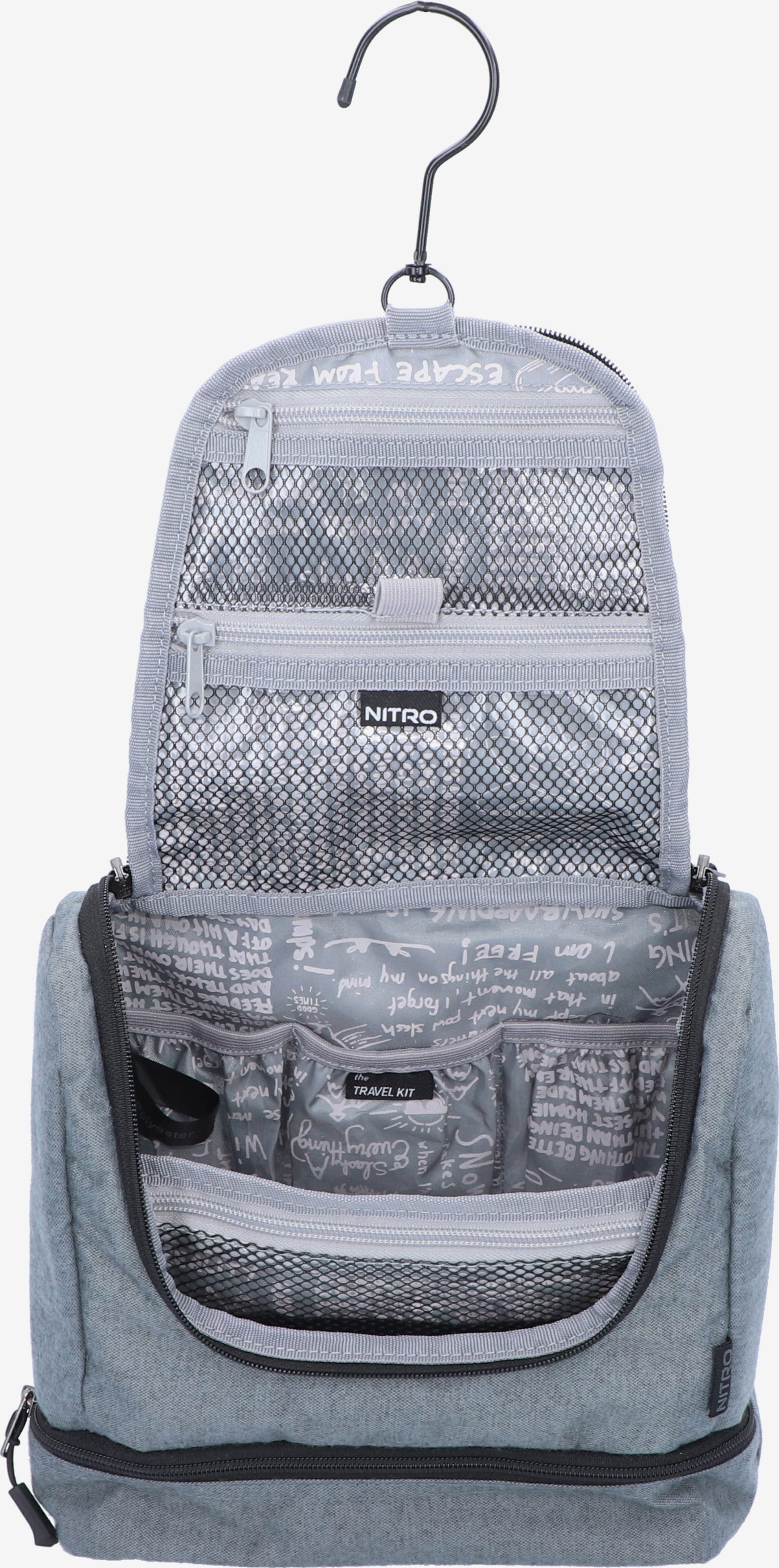NitroBags Travelbags Travel Kit Kosmetiktasche 25 cm in Grau | ABOUT YOU