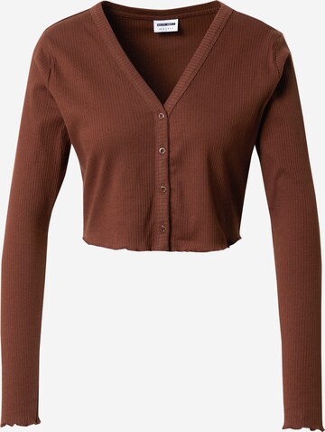 Noisy may Knit Cardigan 'DRAKEY' in Brown: front