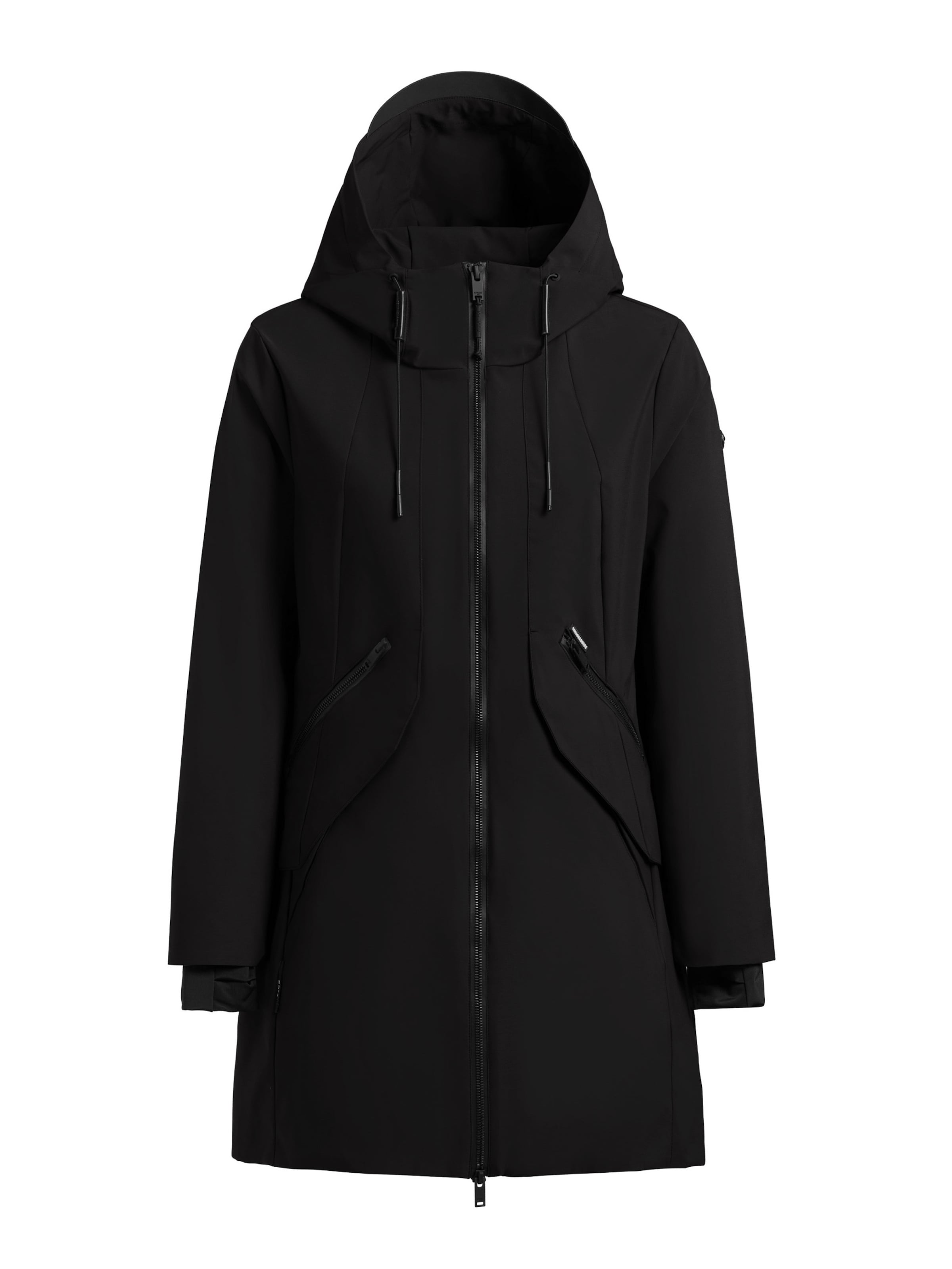 khujo Φθινοπωρινό και ανοιξιάτικο μπουφάν ' EIZA ' σε μαύρο: μπροστά