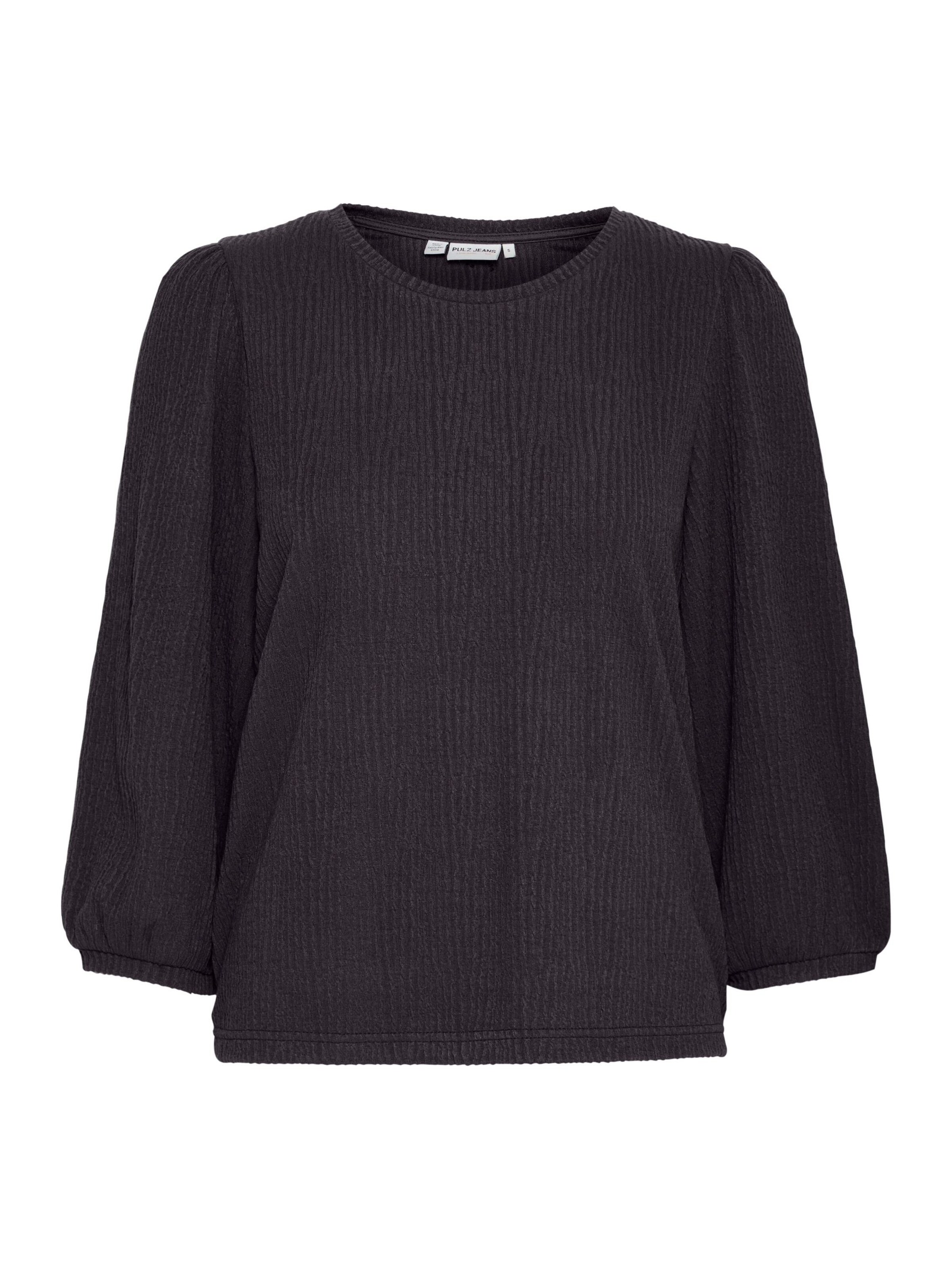 Camicia da donna 'PZJane' di PULZ Jeans in nero: frontale