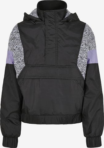 Urban Classics Between-season jacket in Black: front