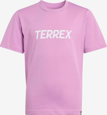 ADIDAS TERREX Функциональная футболка в Лиловый: спереди