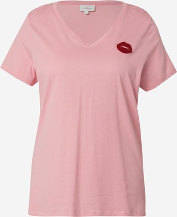 ONLY Carmakoma - Camiseta 'CARBONNIE' en rosa: frente