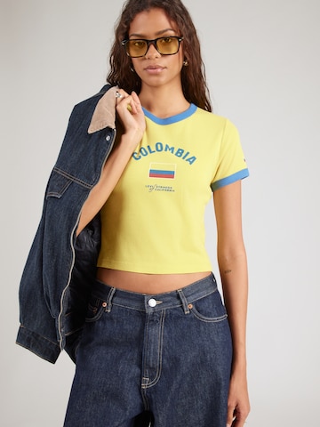 LEVI'S ® Tričko 'MINI RINGER X USA RETRO' - Žltá: predná strana