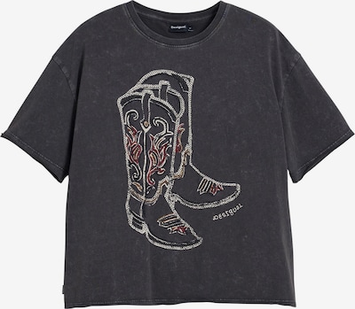 Desigual Tričko 'Cowboy Boots' - žltá / červená / čierna / biela, Produkt