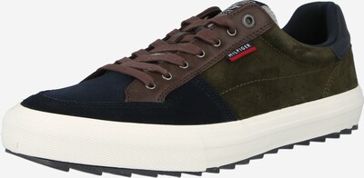 TOMMY HILFIGER Sneaker in marine / braun / grün, Produktansicht