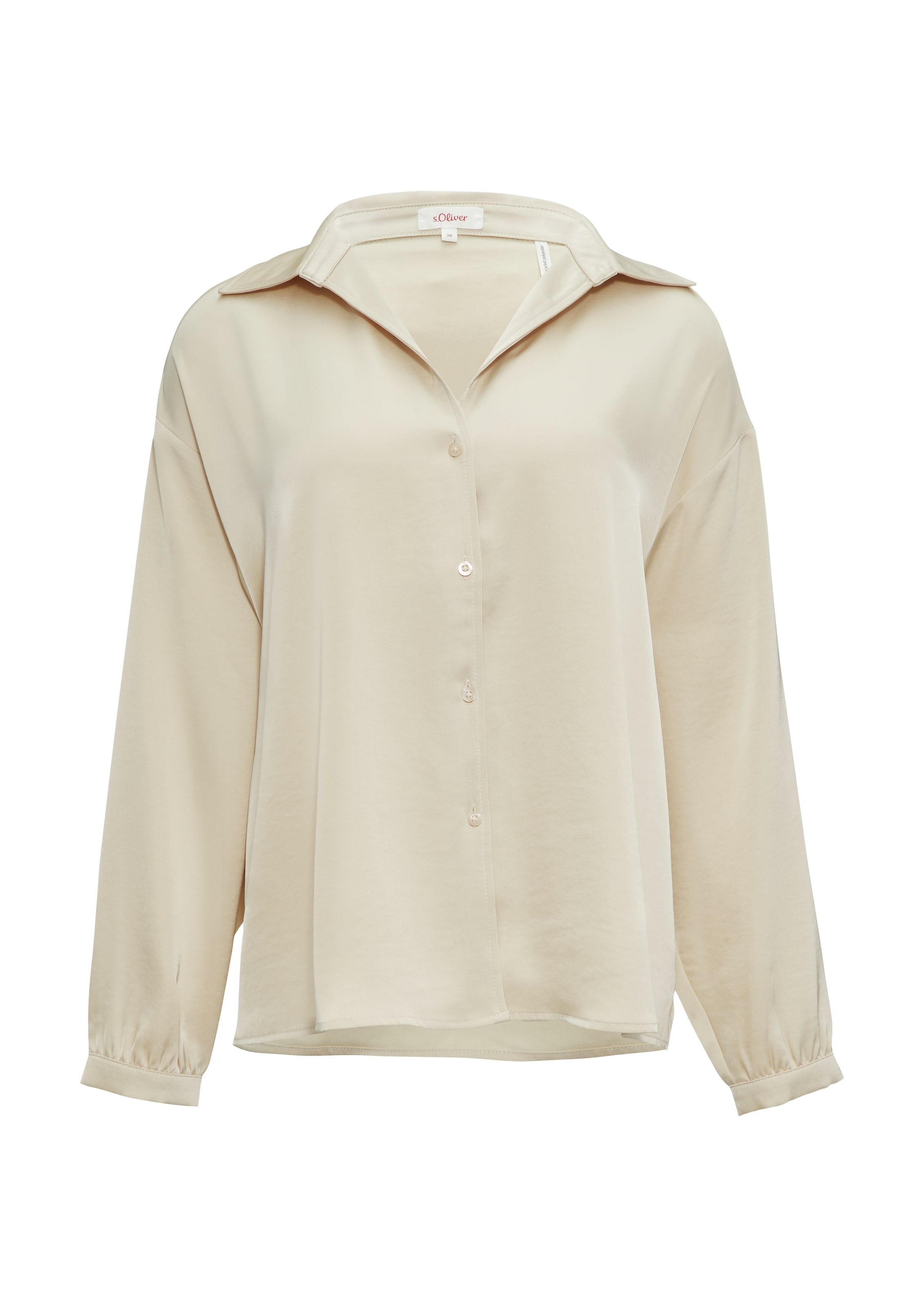 s.Oliver Bluse in Beige: Vorderseite