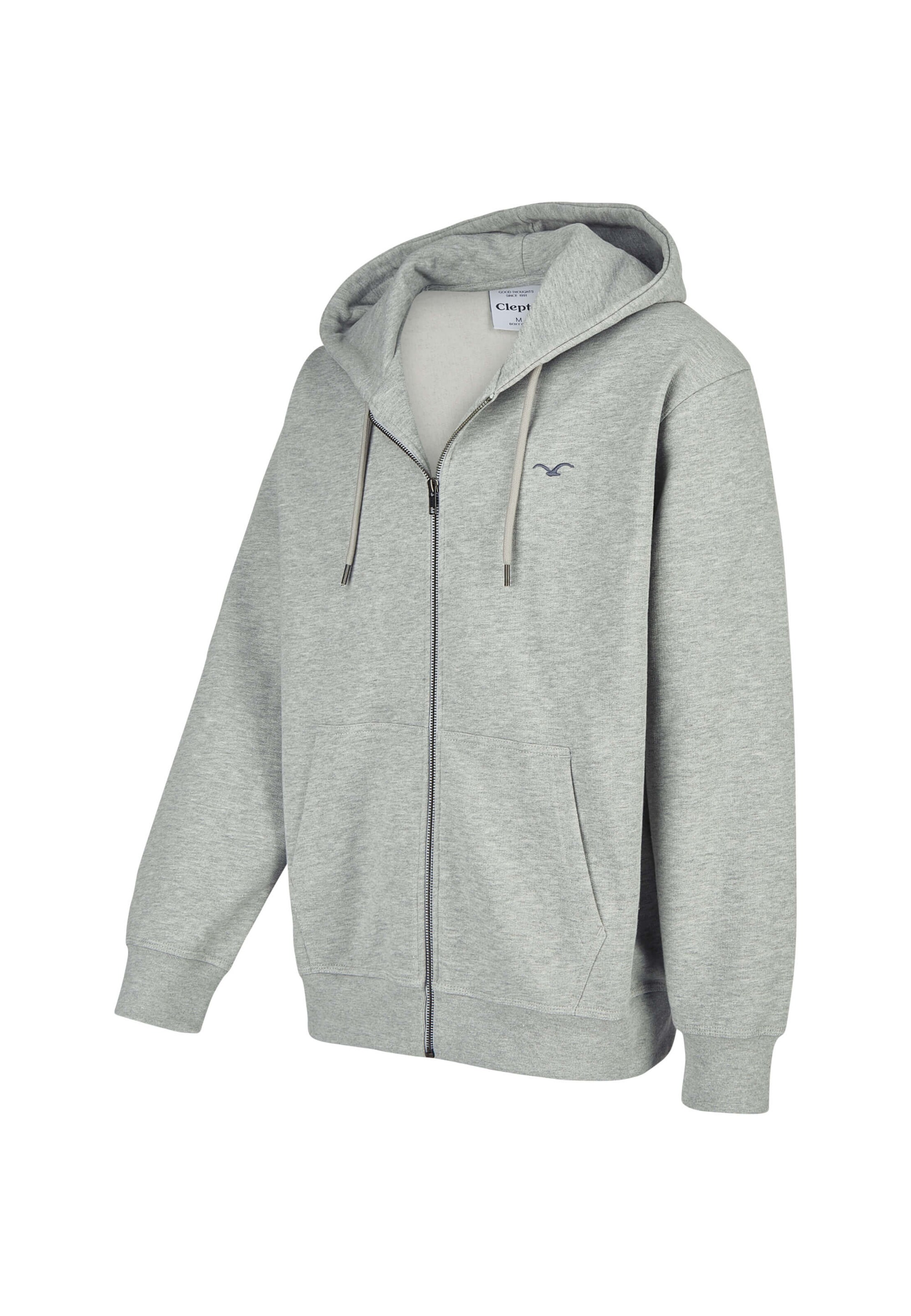 Cleptomanicx Sweatjacke 'Ligull Boxy' in Grau
