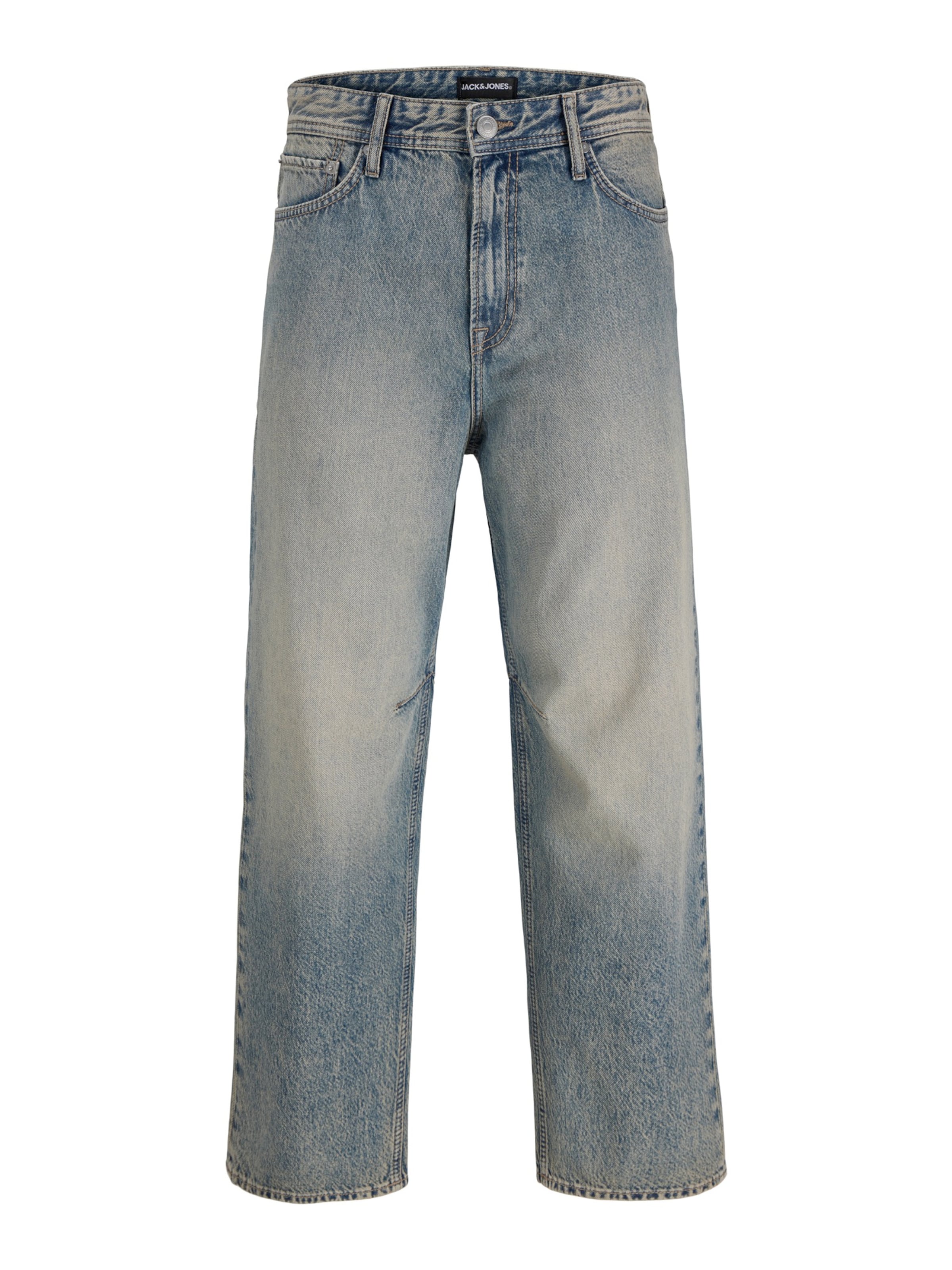 Jack & Jones Plus Regular Jeans 'JJIChris JJCrew' in Blauw: voorkant
