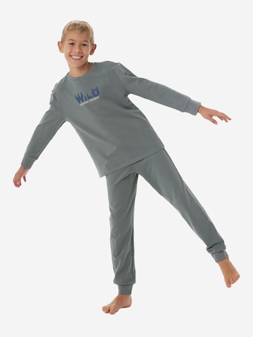 Pyjama ' Nightwear ' SCHIESSER en gris : devant
