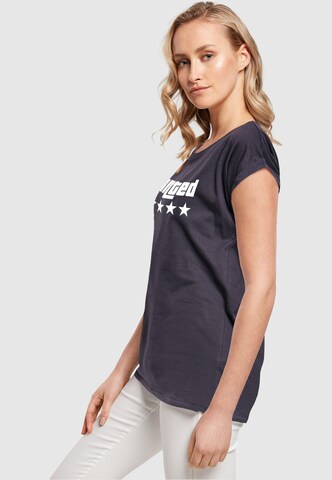 T-shirt 'Wanted' Merchcode en bleu