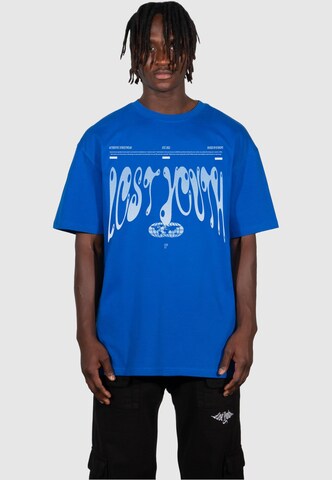 Lost Youth Shirt 'Authentic' in Blauw: voorkant