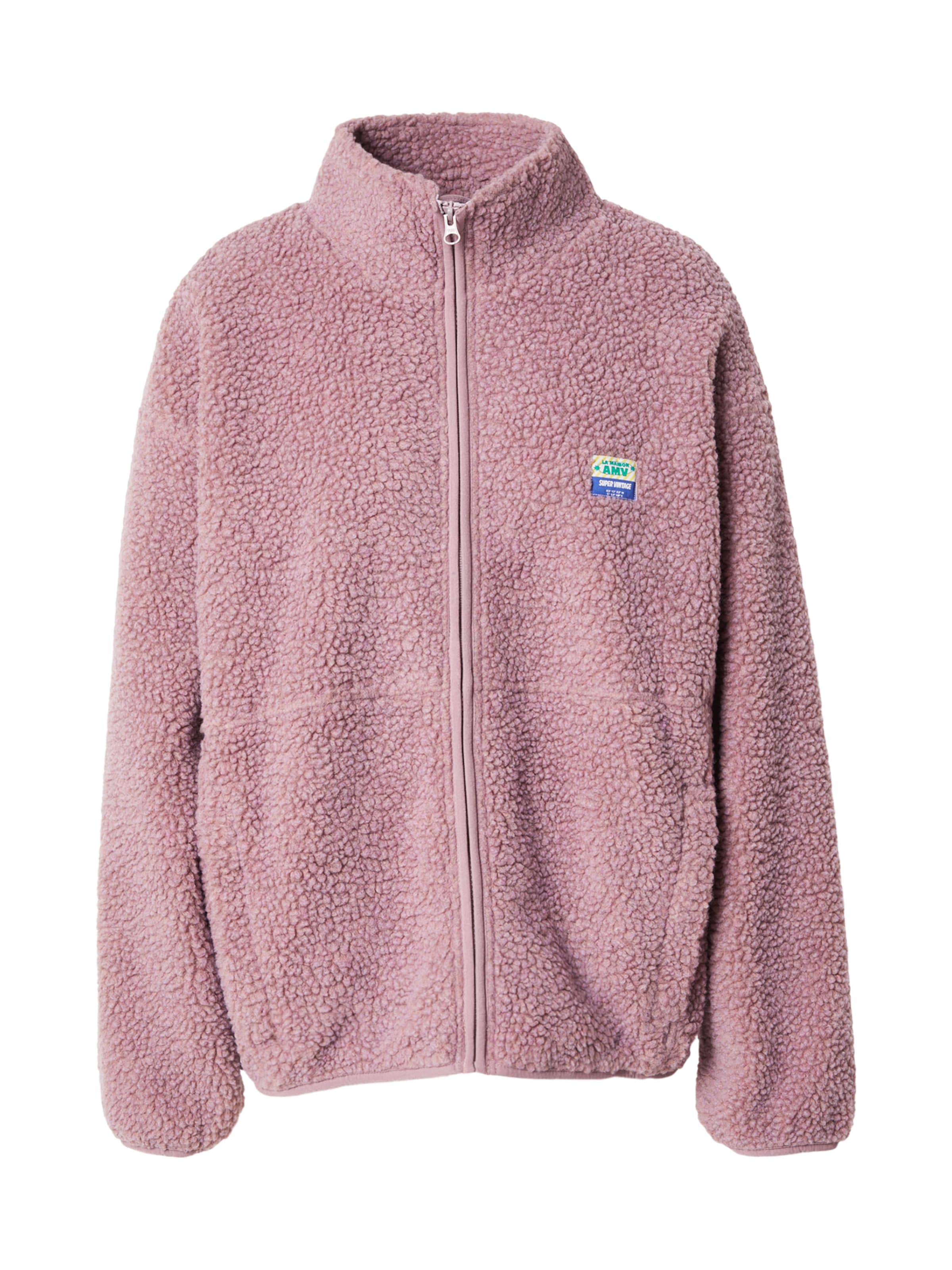 AMERICAN VINTAGE Fleece jas 'HOKTOWN' in Roze: voorkant
