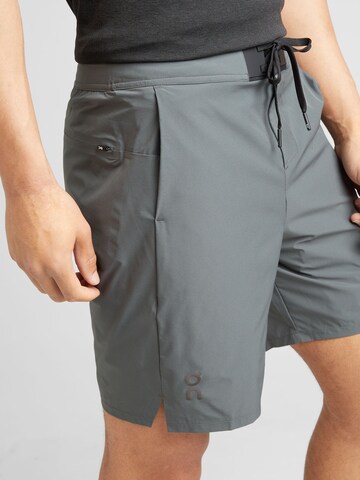 On Regular Sportshorts in Grau