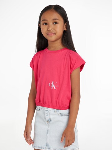 rožinė Calvin Klein Marškinėliai: priekis