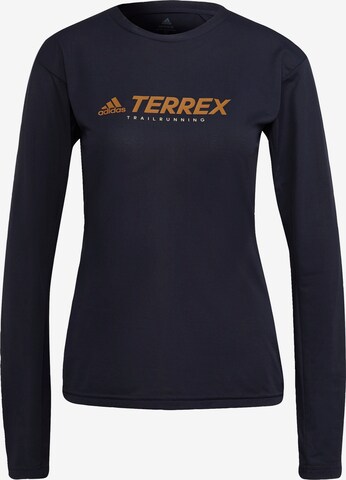 adidas Terrex Performance Shirt 'Primeblue' in Blue: front