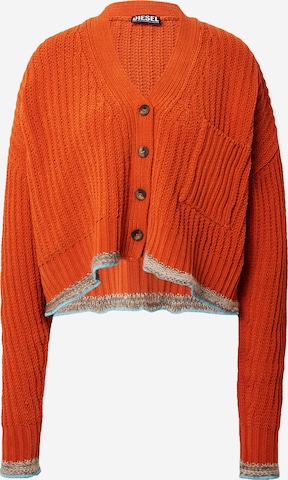 DIESEL Knit cardigan 'AUGUSTA' in Orange: front