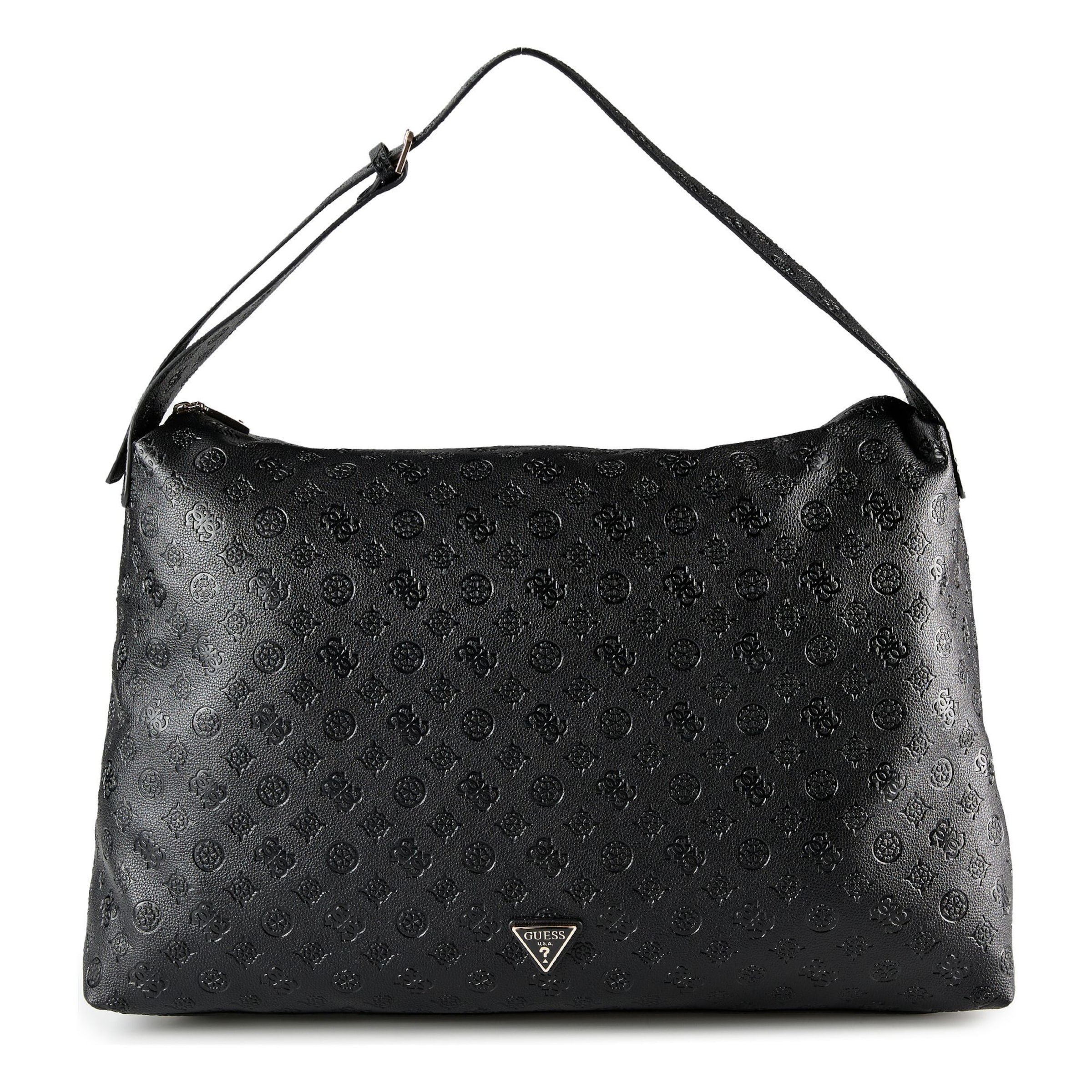 Borsa weekend 'Wilder' di GUESS in nero: frontale