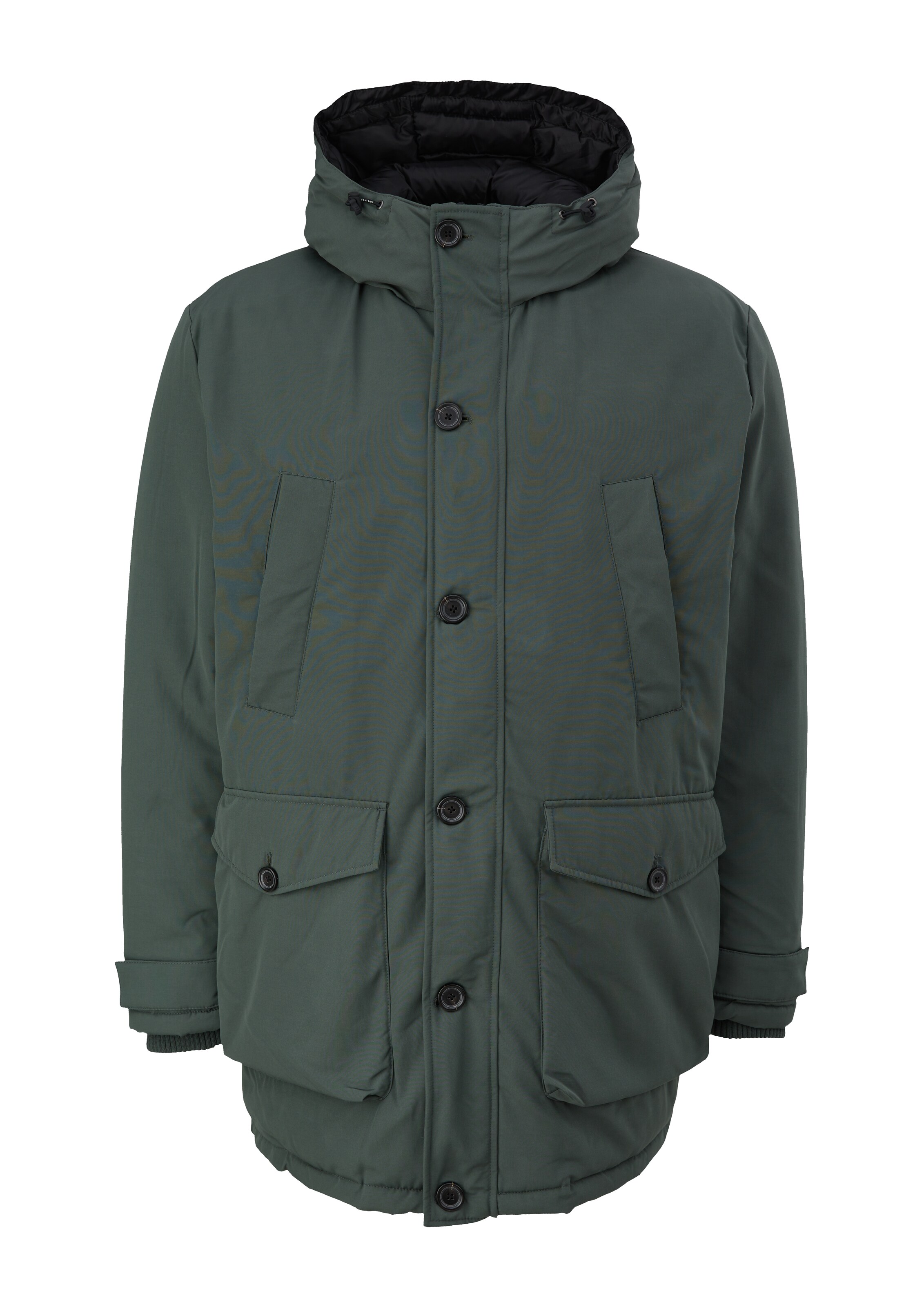 s.Oliver Men Big Sizes Winter Jacket in Green: front