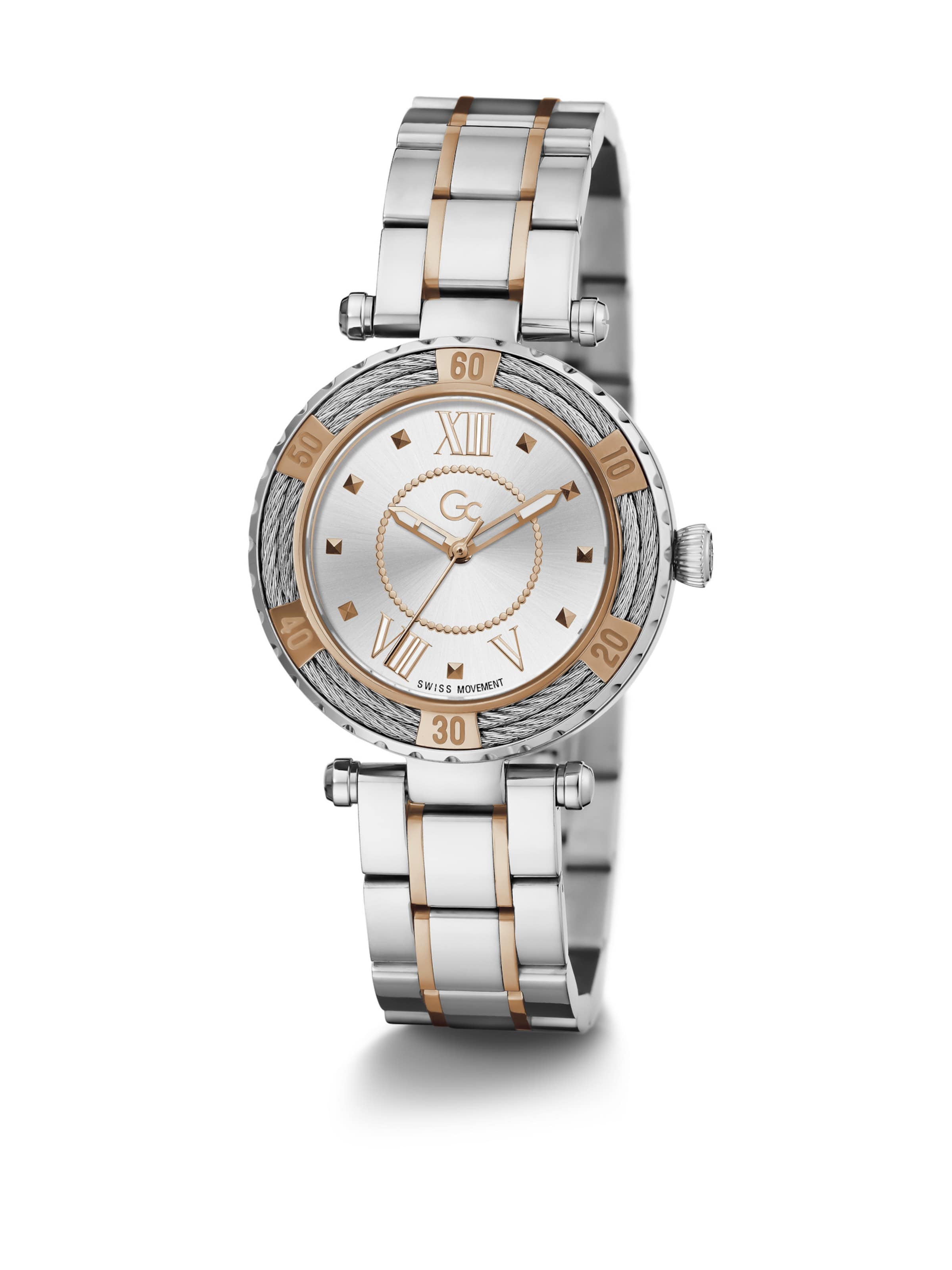 Gc Analogt ur 'Diver Cable' i sølv: forside