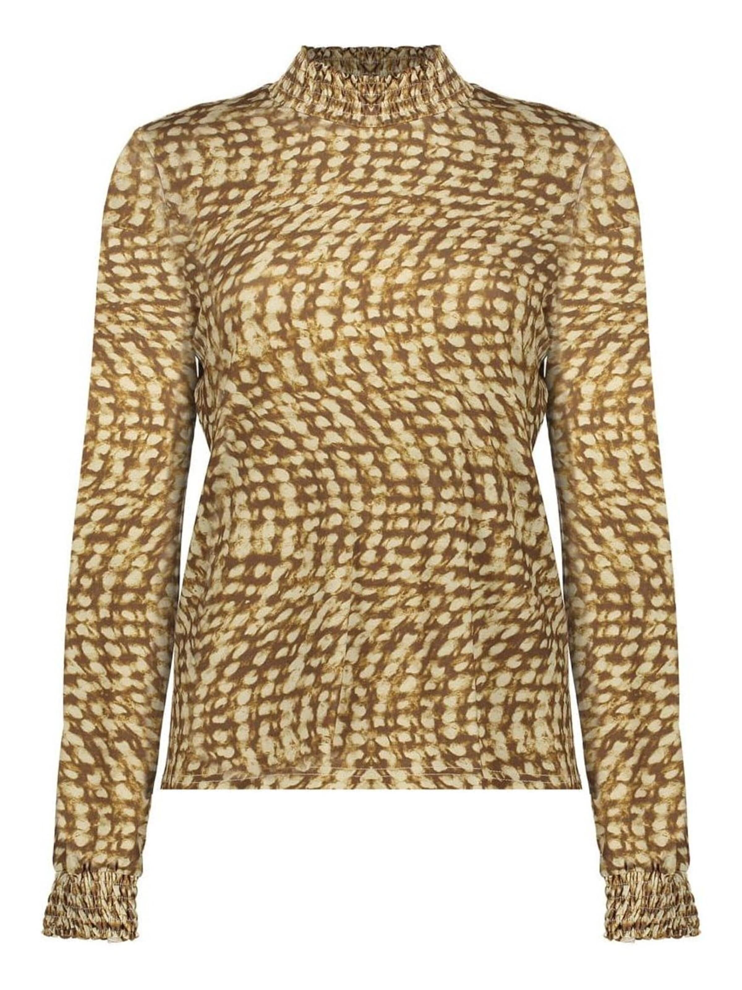 Geisha Top in Brown: front