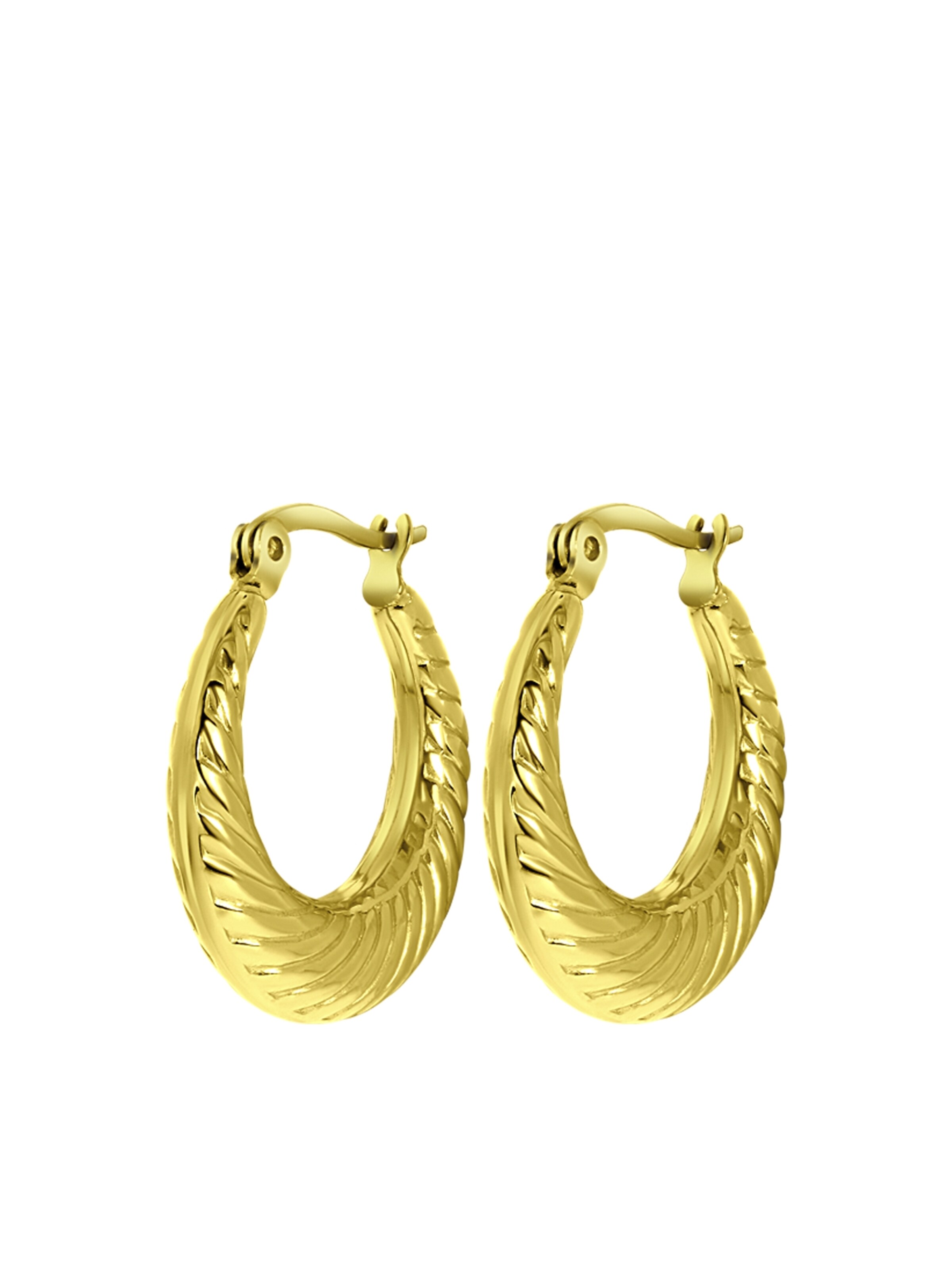 Lucardi Oorbellen 'Essie' in Goud: voorkant