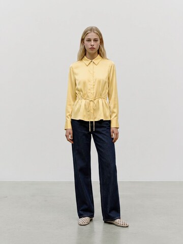 Chemisier 'RIVER' VERO MODA en jaune