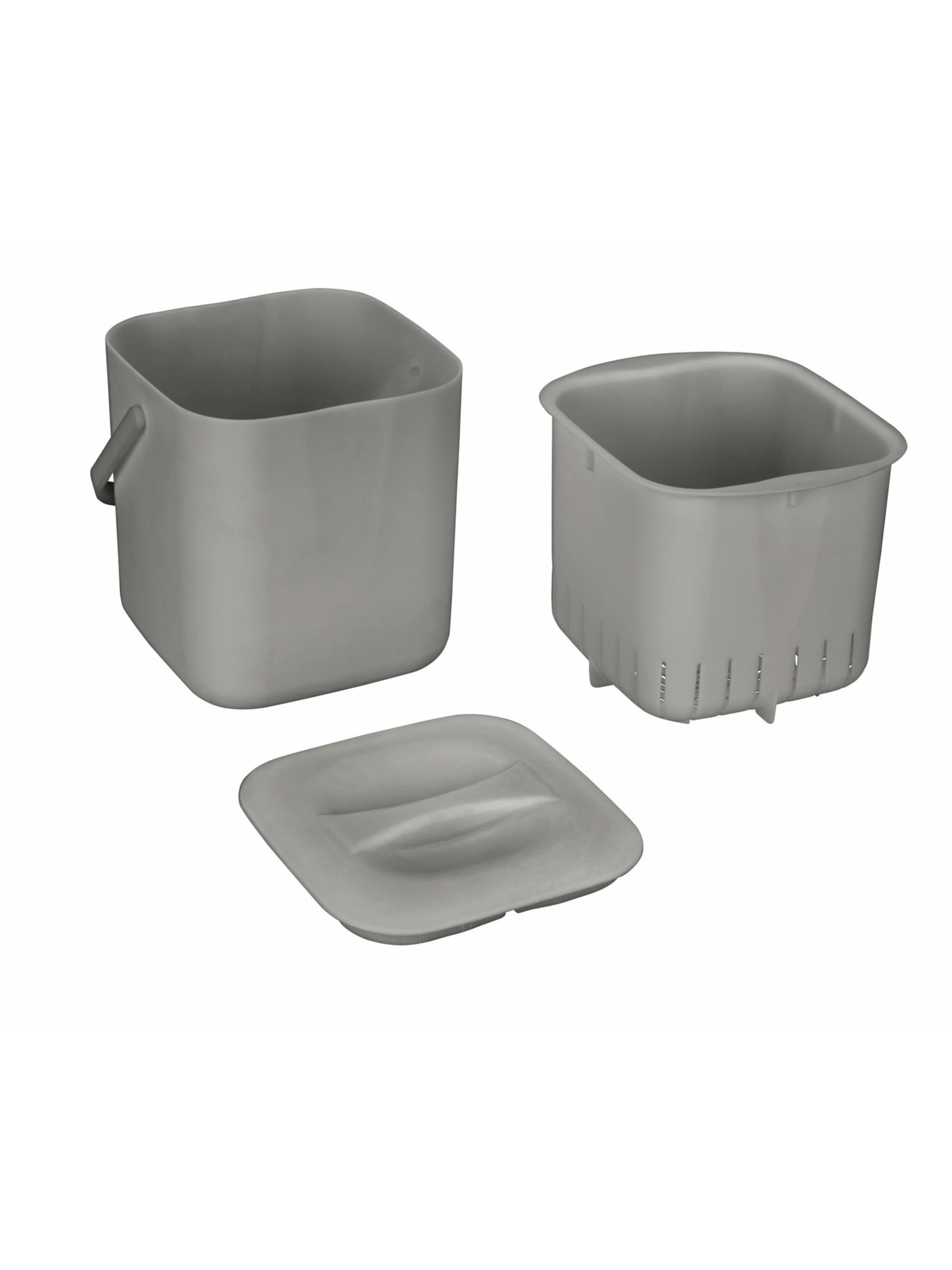 Wenko Küchenabfalleimer 'Conny' in Grau