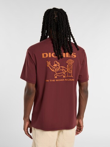 DICKIES Shirt 'Burns' in Rood: voorkant