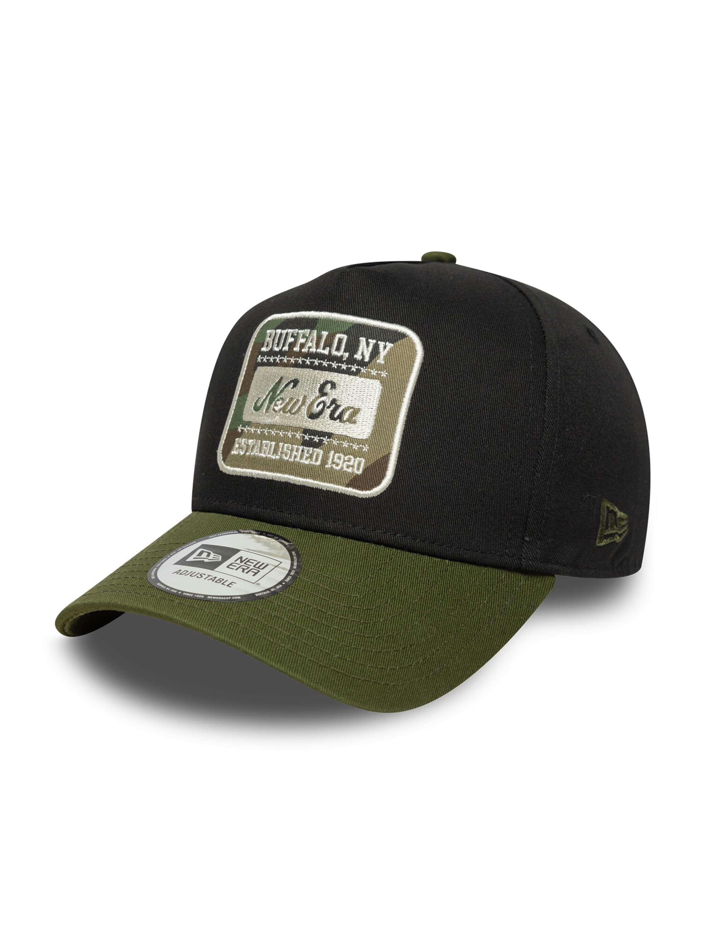 NEW ERA Cap '9FORTY E-Frame Camo Patch' in Black, Item view