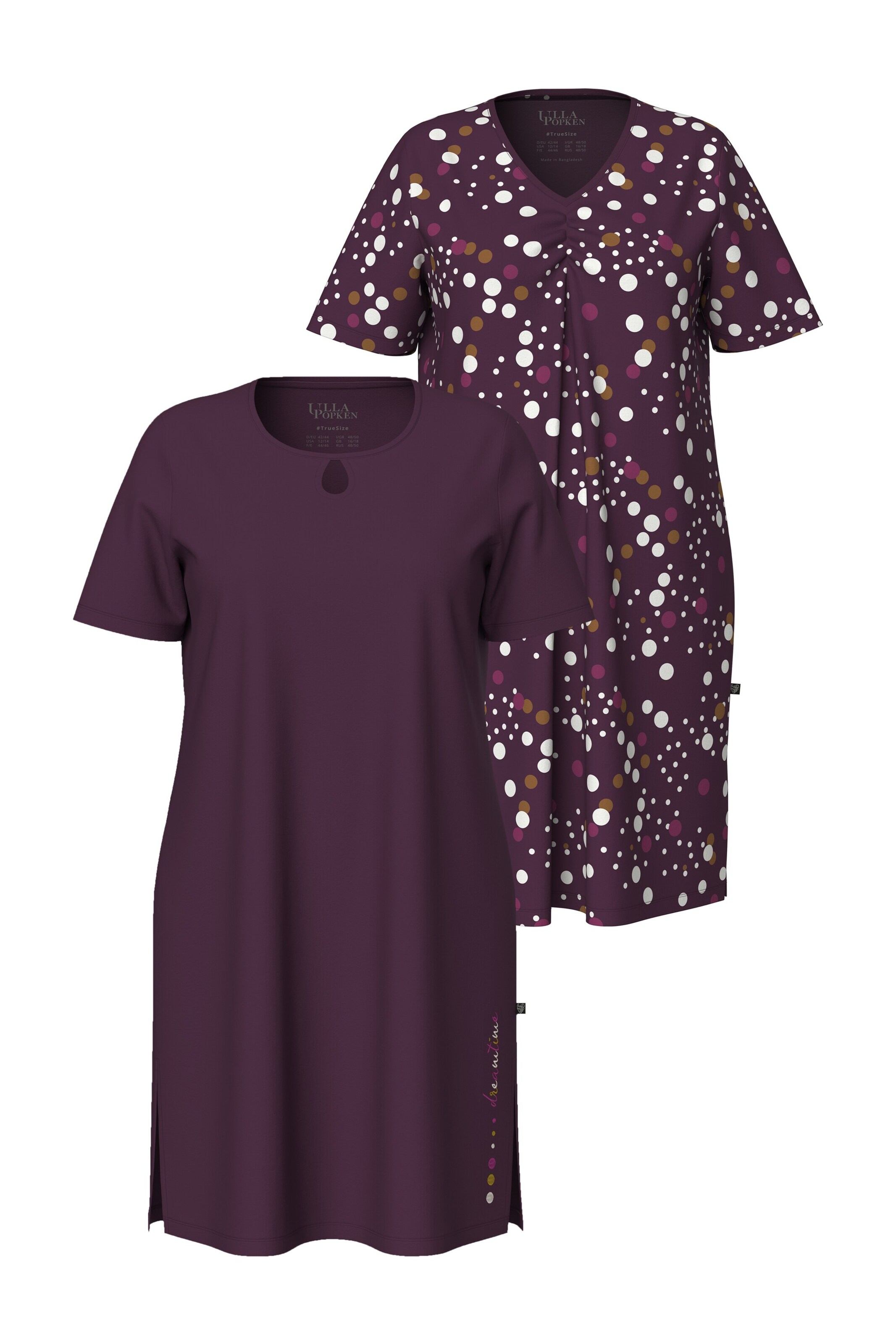 Ulla Popken Nightgown in Purple