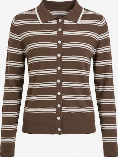 Imily Bela Cardigan en S en écru / chocolat, Vue avec produit