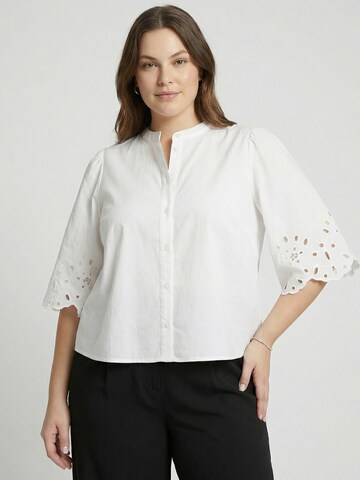 Guido Maria Kretschmer Curvy Блузка 'Marika' в Белый: спереди