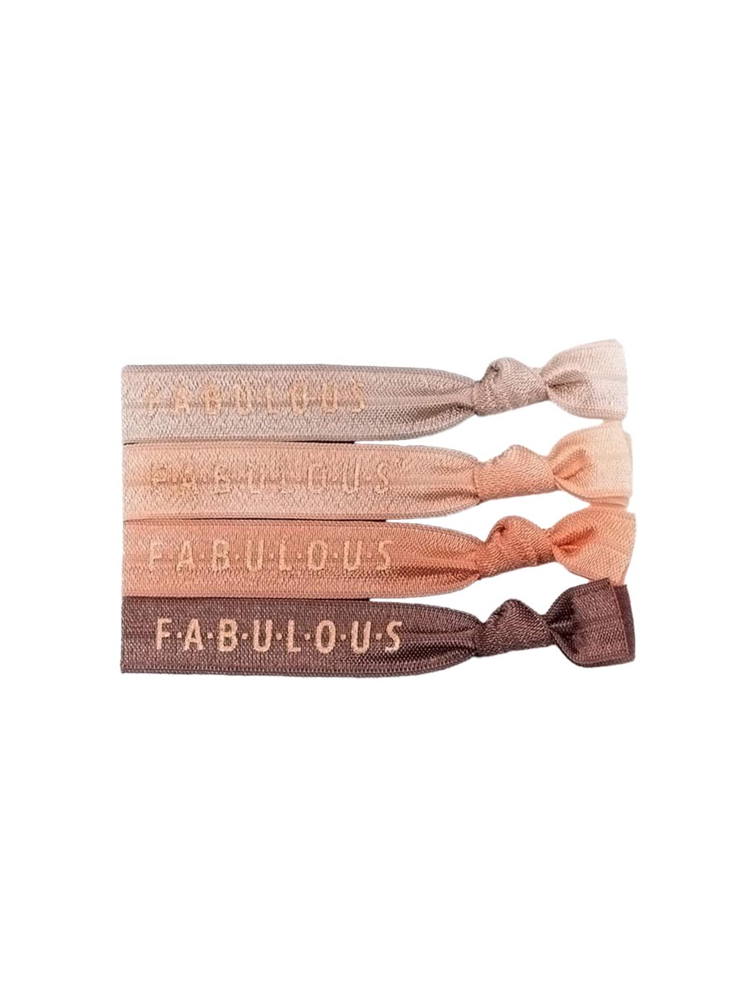 Braccialetto 'Fabulous Rose Gold' di Laceup in marrone: frontale