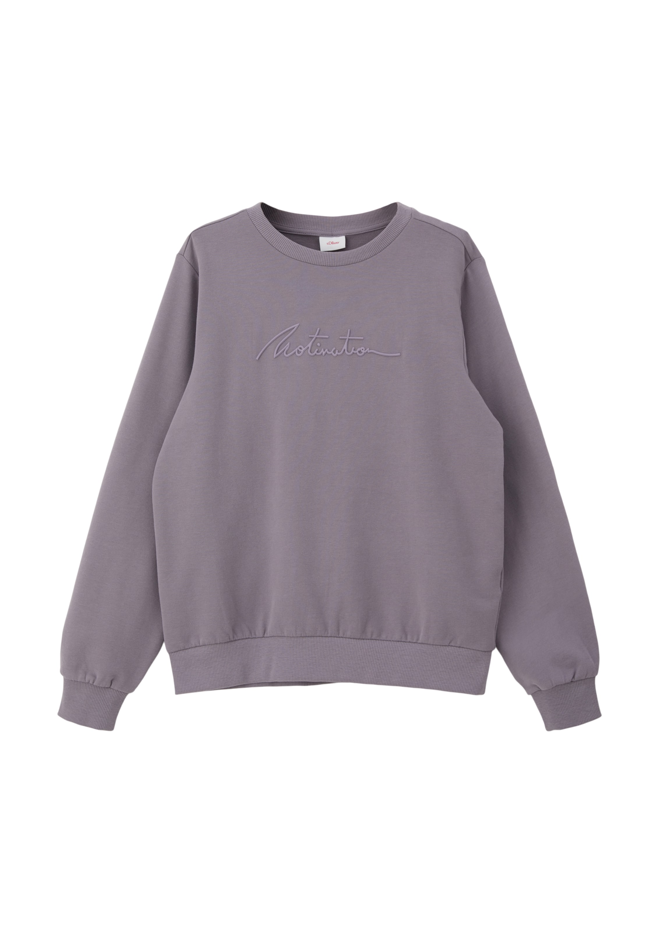 s.Oliver Sweatshirt in Lila: voorkant