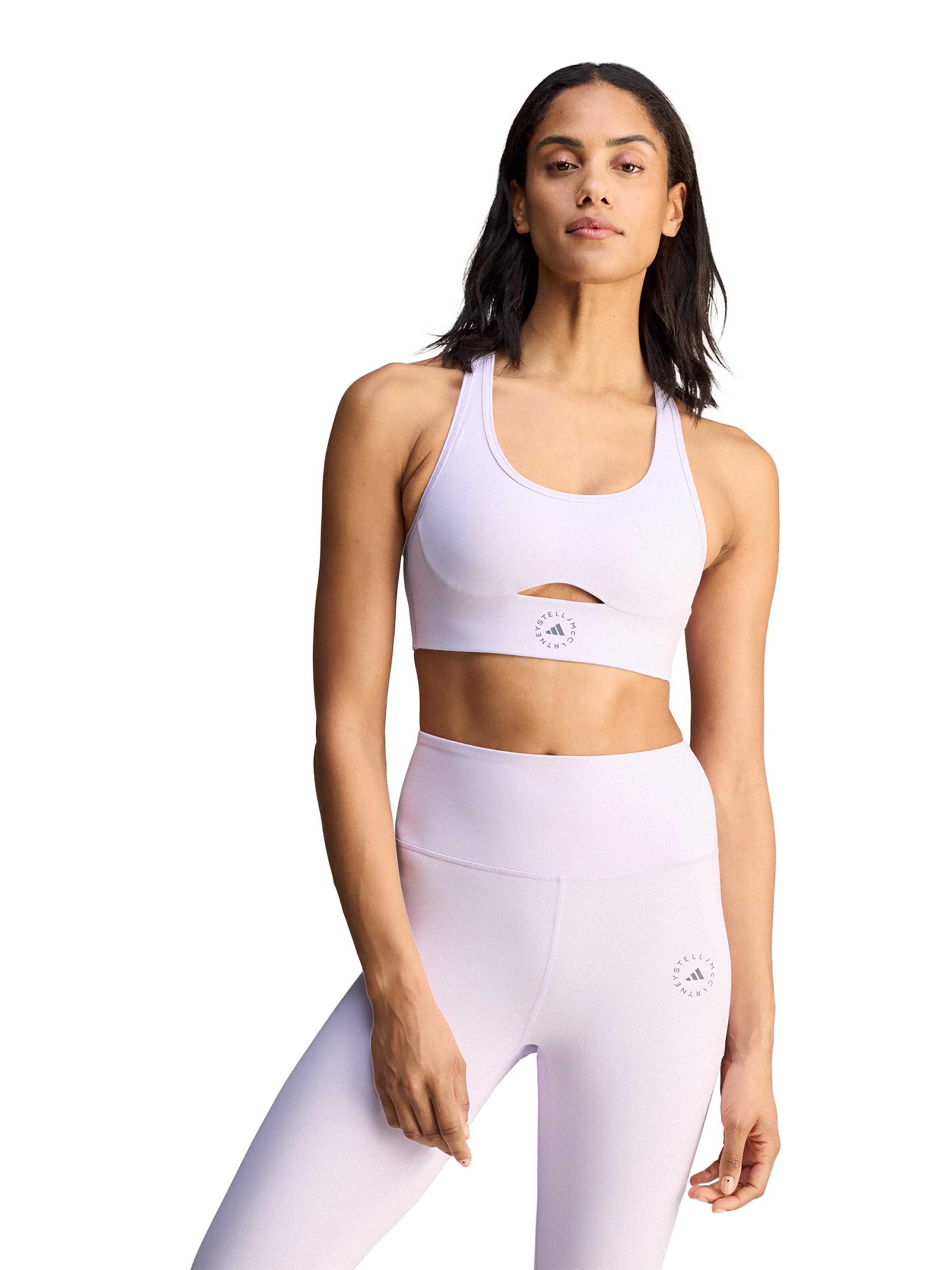 ADIDAS BY STELLA MCCARTNEY Bustier Biustonosz sportowy w kolorze fioletowy: przód