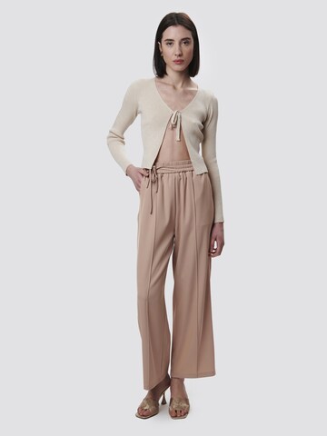 Giacchetta 'Lurex tie up cardigan' di Influencer in beige