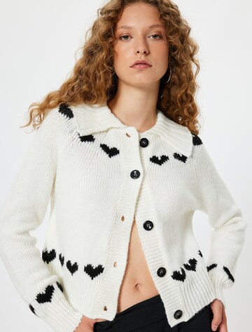 Koton Knit Cardigan in White