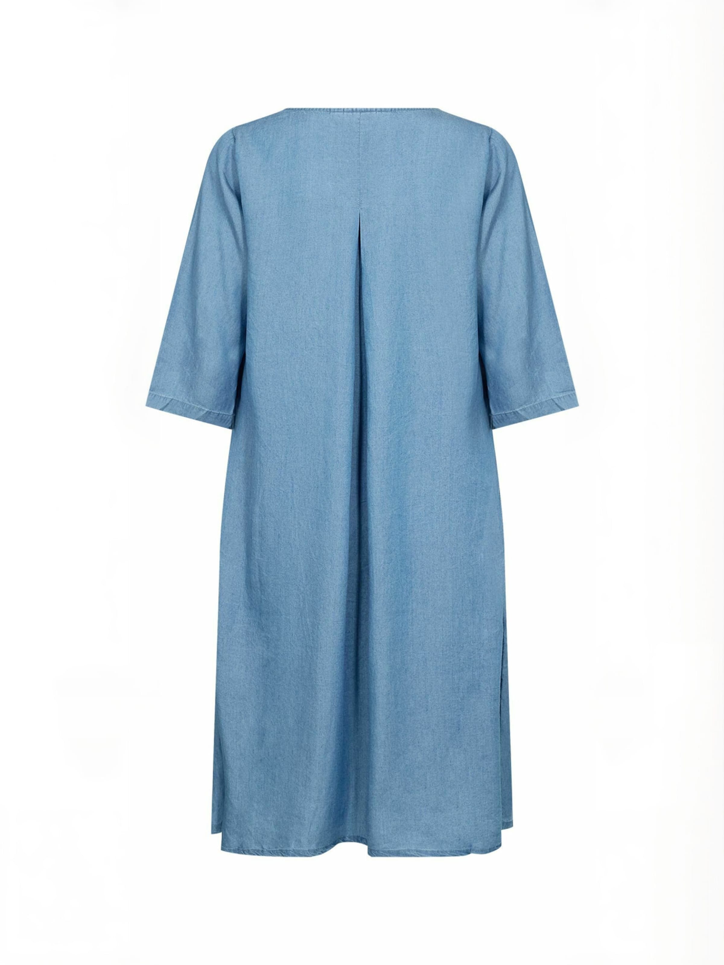 Wasabi Concept - Vestido ' WA-FLORA ' em azul