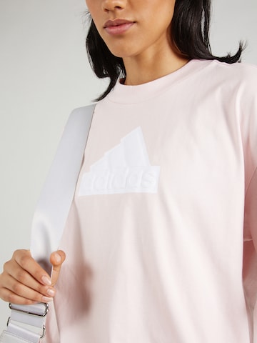 ADIDAS SPORTSWEAR Performance Shirt 'Future Icons Badge Of Sport' in Pink