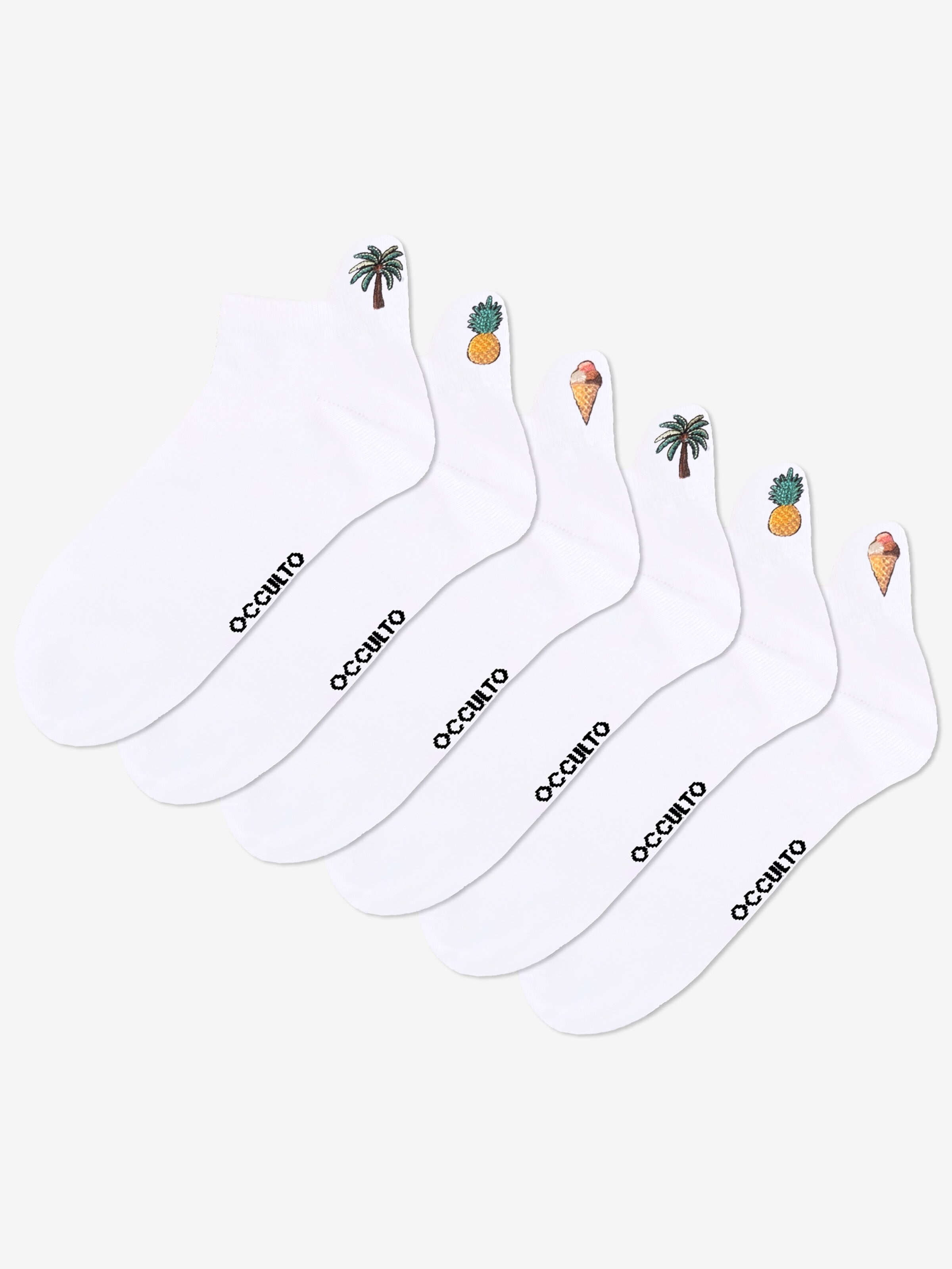 Occulto Socks 'Luca' in White