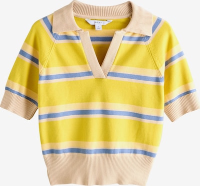 Megztinis iš Next, spalva – kremo / sodri mėlyna („karališka“) / geltona, Prekių apžvalga