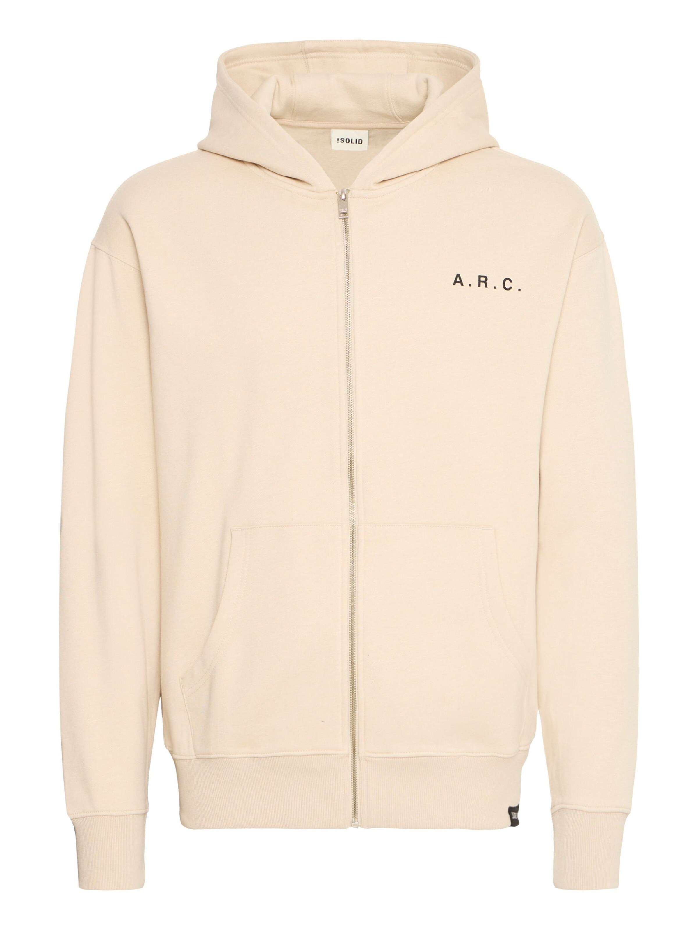 Giacca di felpa 'SDHenne' di !Solid in beige: frontale